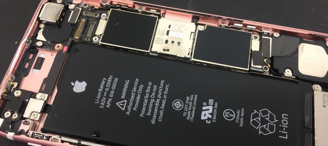 ◆明石市魚住町よりiPhone6s 水没修理 -2018 8/15-