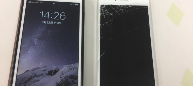 ◆加古川市よりiPhone6 ガラス割れ -2018 8/13-