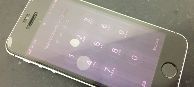 ◆加古川市よりiPhone SE 液晶＆タッチパネル不良 -2018 8/13-