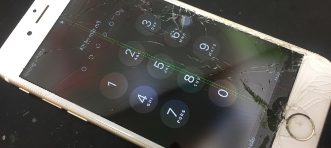 ◆加古川市よりiPhone6s ガラス割れ＆液晶不良 -2018 10/3-