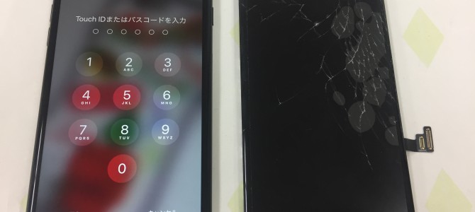 ◆加古川市よりiPhone7 Plus ガラス割れ -2018 10/15-