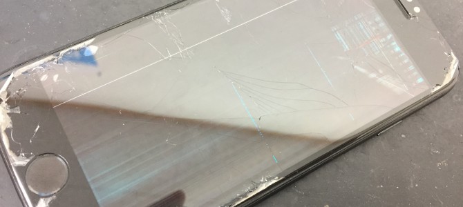 ◆神戸市よりiPhone7 ガラス割れ＆液晶不良 -2018 11/23-