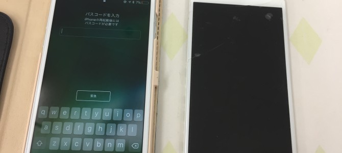 ◆三田市よりiPhone6s ガラス割れ -2018 12/30-