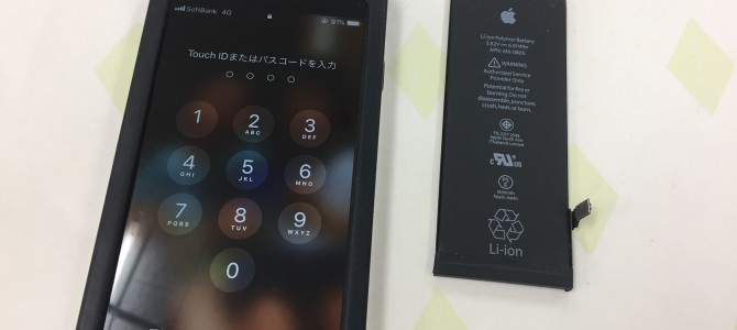 ◆加古川市よりiPhone6 バッテリー交換 -2018 12/29-