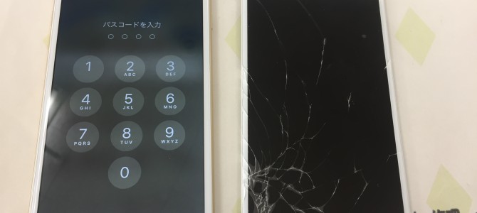 ◆加古川市よりiPhone6 Plus ガラス割れ -2019 1/21-