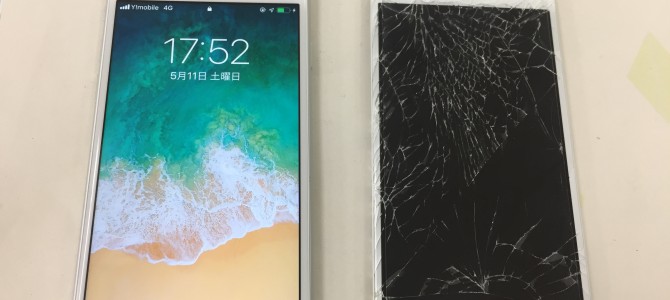 ◆加古川市よりiPhone6s ガラス割れ-2019 5/11-