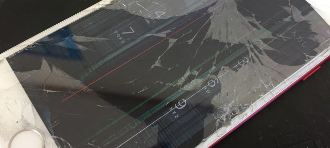 ◆加古川市よりiPhone7 ガラス割れ、液晶不良-2019 5/11-