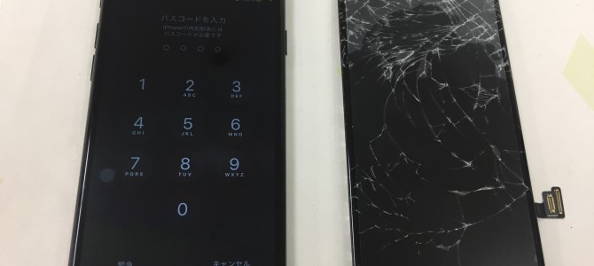 ◆加古川市よりiPhone7 ガラス割れ＆液晶不良 -2019 6/29-
