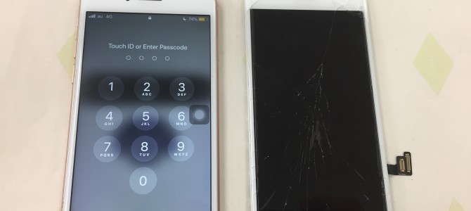 ◆加古川市よりiPhone8 ガラス割れ -2019 6/23