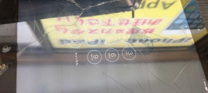 ◆加古川市よりiPad4 ガラス割れ/タッチパネル不良 -2019 7/4-