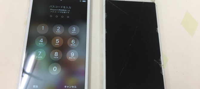 ◆加西市よりiPhone6 ガラス割れ -2019 7/7