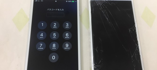 ◆加古川市よりiPhone6s ガラス割れ-2019 8/2-