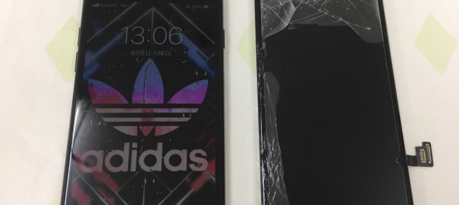 ◆加古川市よりiPhone7 ガラス割れ-2019 8/6-