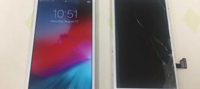 ◆加古川市よりiPhone7 ガラス割れ-2019 8/17-