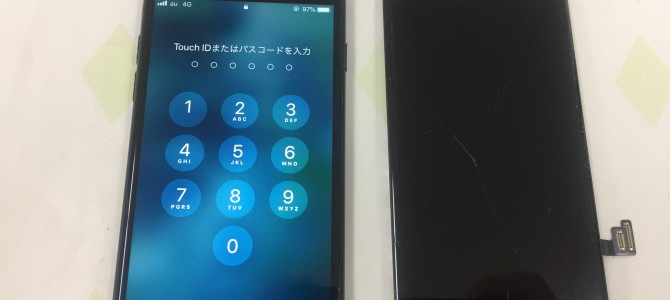 ◆加古川市よりiPhone7 ガラス割れ-2019 8/28-