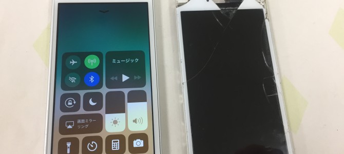 ◆稲美町よりiPhone SE ガラス割れ/タッチ不良-2019 9/14-