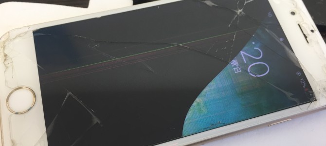 ◆神戸市よりiPhone6s ガラス割れ、液晶不良 -2019 9/8-