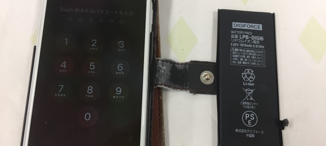 ◆小野市よりiPhone6 バッテリー交換 -2019 10/11-