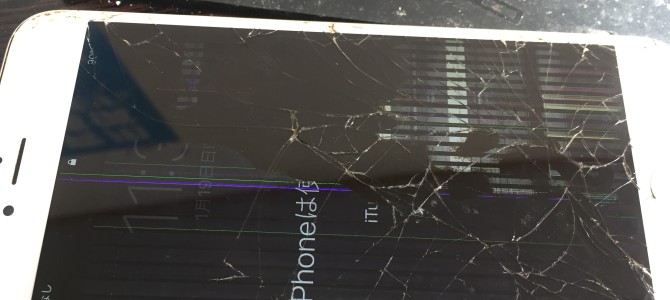 ◆加古川市よりiPhone6s Plus ガラス割れ、液晶不良 -2020 1/19-