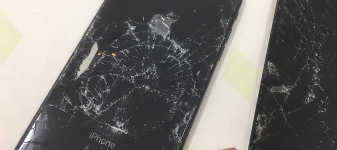 ◆加古川市よりiPhone8 Plus ガラス割れ/液晶不良 -2020 6/28-