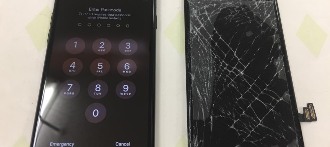 ◆加古川市よりiPhone7 ガラス割れ/液晶不良 -2020 6/19-