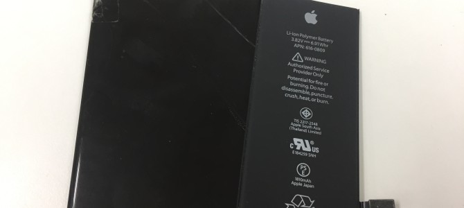 ◆加古郡播磨町よりiPhone6 ガラス割れ、バッテリー交換 -2020 7/27-