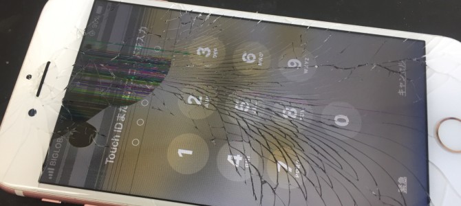 ◆加古川市よりiPhone7 ガラス割れ/液晶不良 -2020 9/21-