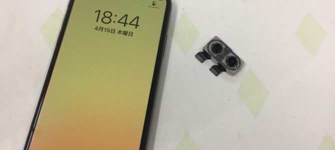 ◆加古川市よりiPhone X バッテリー交換＆カメラ修理 -2021 4/15-