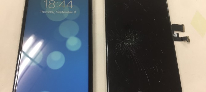 ◆加古川市よりiPhone X ガラス割れ -2021 9/9