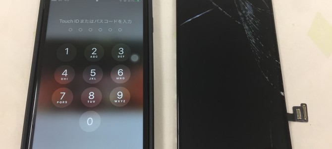 ◆加古川市よりiPhone SE2 ガラス割れ/タッチ不良 -2022 3/13