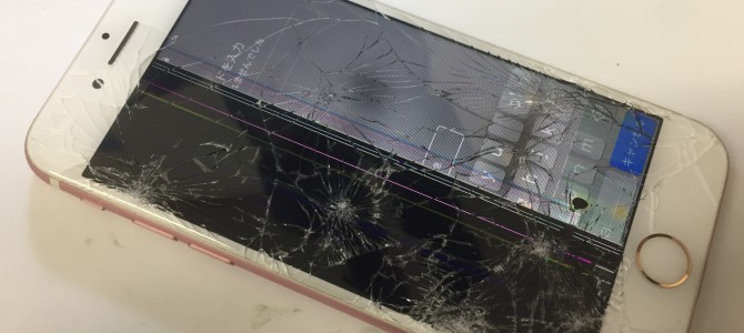 ◆加古川市よりiPhone7 ガラス割れ/液晶タッチ不良 -2022 6/4