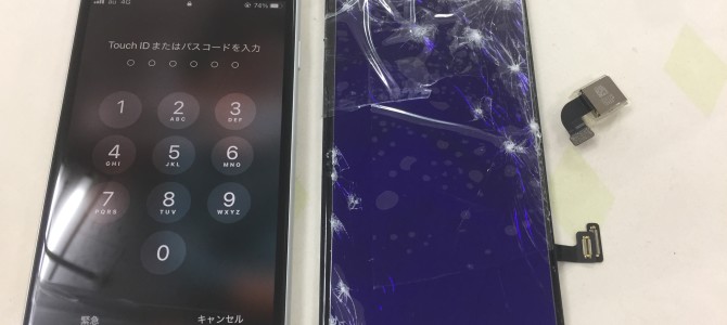 ◆加古川市よりiPhone SE2 画面割れ＆カメラ修理 -2022 7/18-
