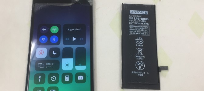 ◆神戸市よりiPhone6 バッテリー交換 -2022 10/21