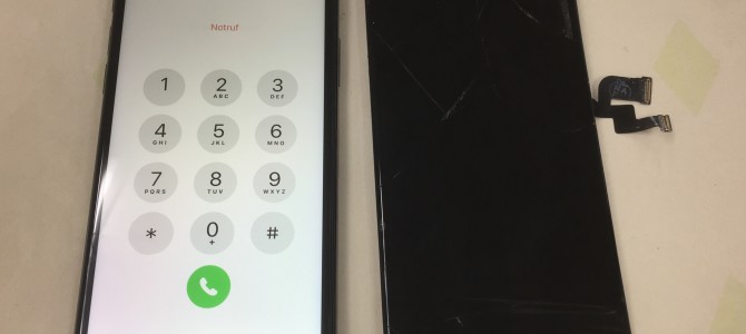 ◆加古川市よりiPhone X ガラス割れ/表示不良 -2022 11/2-