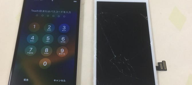 ◆三木市よりiPhone SE3 ガラス割れ/タッチ不良 -2022 12/3-