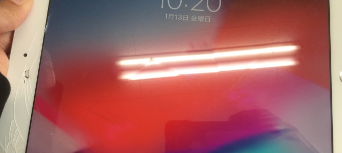 ◆高砂市よりiPad6世代 ガラス割れ -2023 1/13-