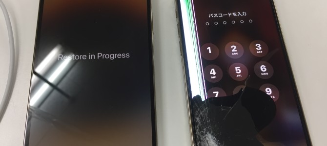 ◆加古川市よりiPhone12 Pro 破損端末からのデータ移行 -2023 5/22-