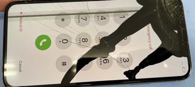 ◆小野市よりiPhone X ガラス割れ、液晶不良 -2024 8/17