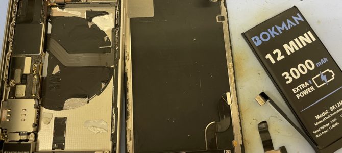 ◆加古川市よりiPhone12mini 自己分解失敗→データ復旧 -2025 5/10-