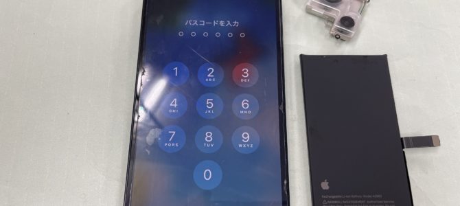◆加古川市よりiPhone14 カメラ修理＆バッテリー交換 -2025 10/4-