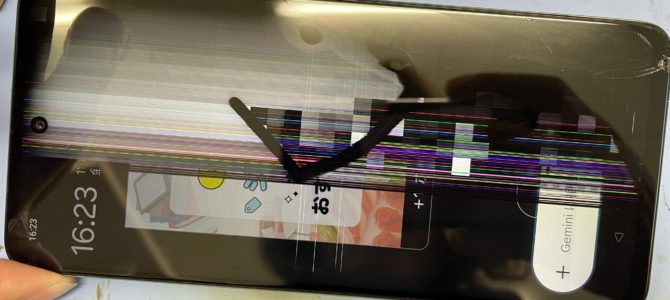 ◆神戸市よりOPPO A79 画面割れ、表示不良 -2025 11/14-