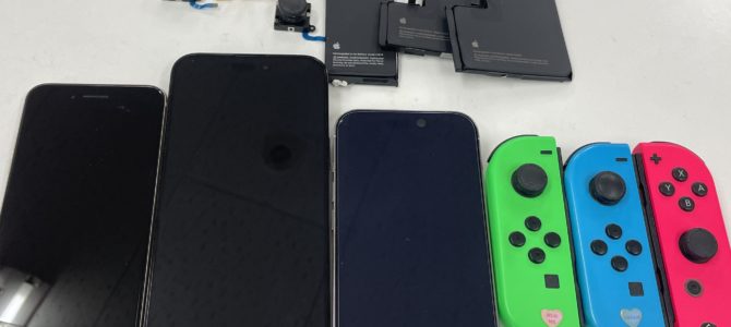 ◆加古川市よりiPhone14Pro/14Pro Max/SE3 バッテリー交換、ジョイコン不良 -2026 1/25